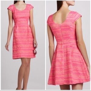 Lilly Pulitzer Rylan Neon Pink Boucle Dress Size 2